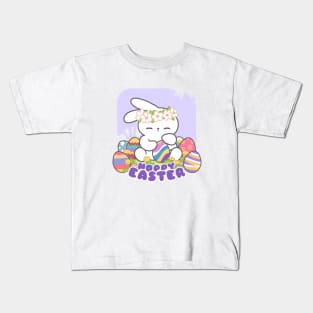 Egg-cellent Easter: Loppi Tokki Wishing You a 'Hoppy Easter'! Kids T-Shirt